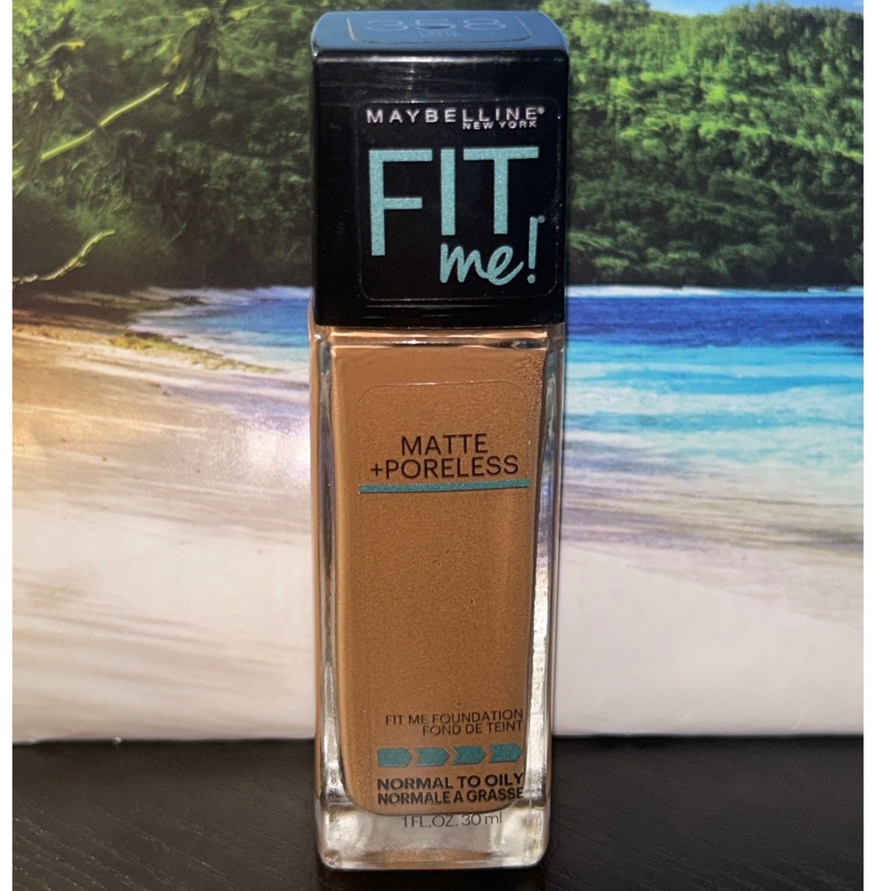 Maybelline Fit Me Matte + Poreless‎ Foundation 358 Latte 1oz NEW